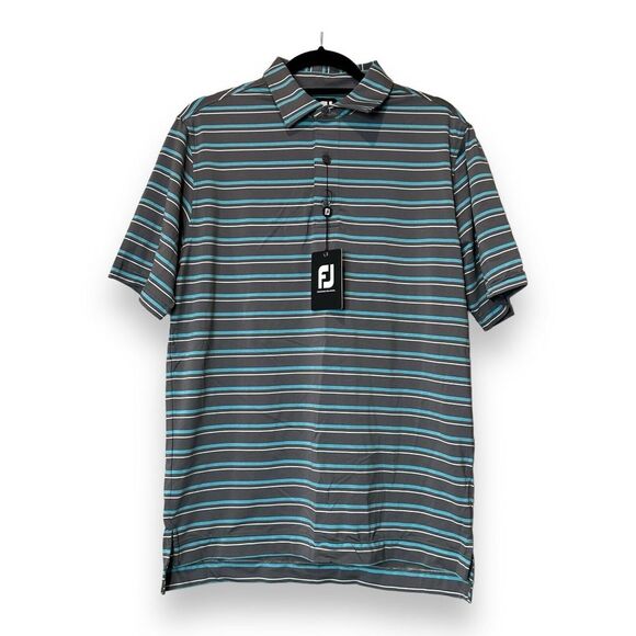 FootJoy Other - Footjoy‎ Golf Polo Shirt Mens Size S Talking Stick Golf Club Striped Blue